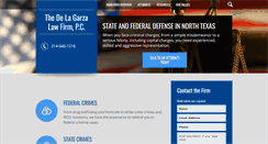 Desktop Screenshot of delagarzalaw.com